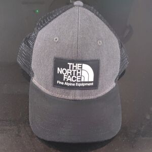 The North Face Grey and Black Trucker Hat